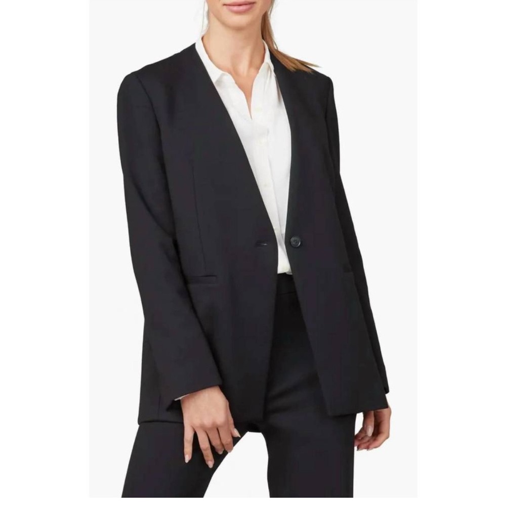 Spanx classic black perfect collarless blazer
